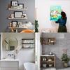 2pcs Z-shaped Aluminum Alloy Pendant Bracket Multipurpose Hanging Strips For Wall Panels Paintings Easy Installation