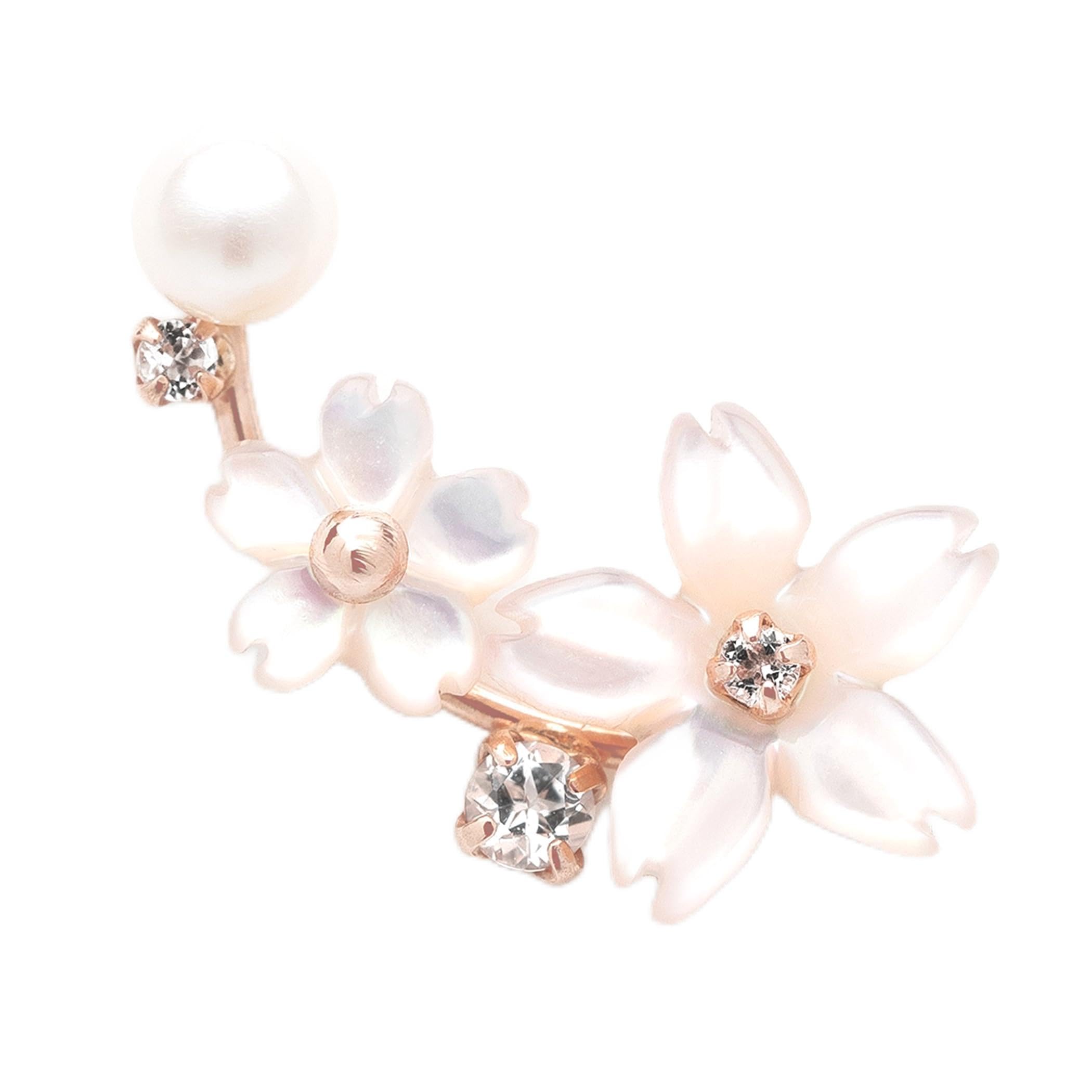 

Сережки BLOOM K10 рожеве золото рожева мушля метелика Sakura one [Bloom] [Official] Жіночі (для вуха) 0222-9617-0019-0000