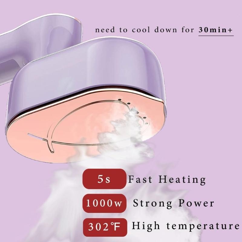 Handy Foldable Ironing MachineDevice Portable Garment Steamer Handheld Iron for Quick Fabric Steam RefreshsClothes 100ml
