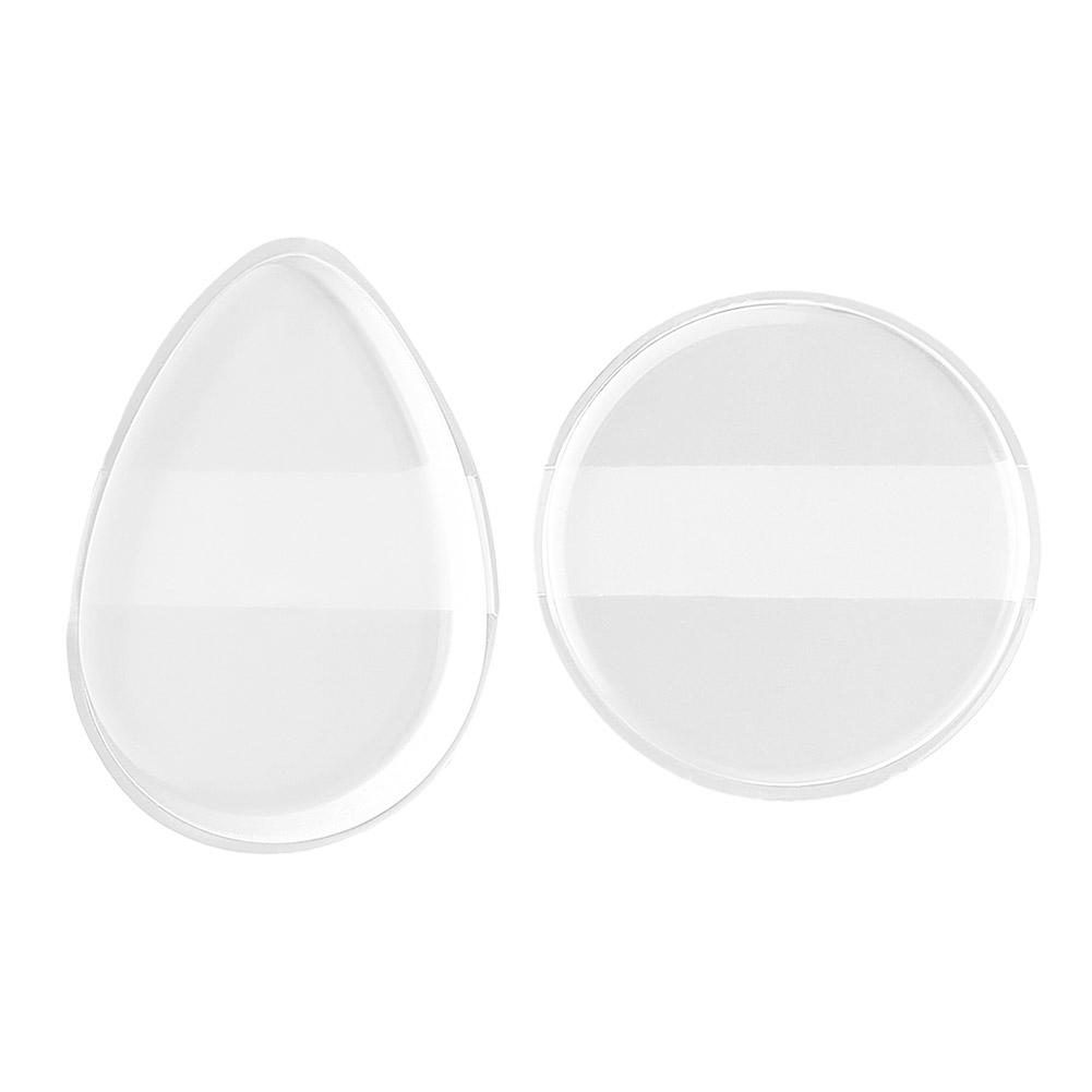 Transparent Silicone Powder Puff Sponge For Cosmetic BB Powder Powder Eating Makeup Cream Face Y5A5