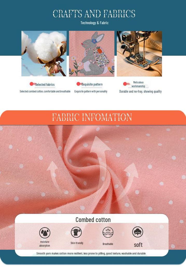 2026 Summer Girls' Cotton Cartoon Print T-shirt - Breathable, Casual Trendy Top for Kids