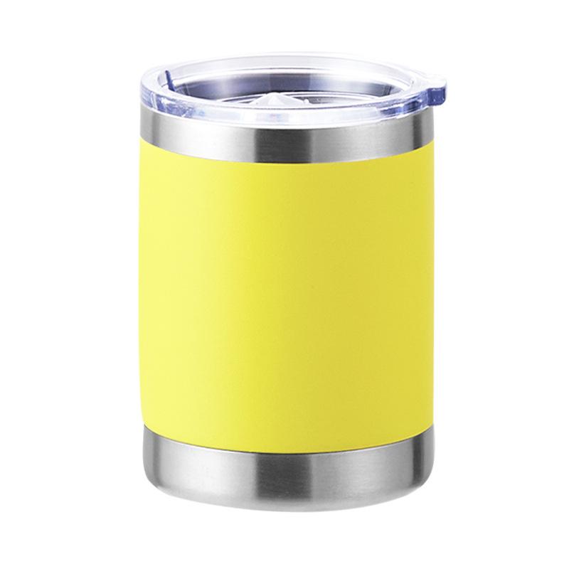 12 oz Kaffeetasse, Vakuumisolierte Campingtasse mit Deckel, doppelwandiger Edelstahl-Reisebecher für Zuhause, Büro, Schreibtisch