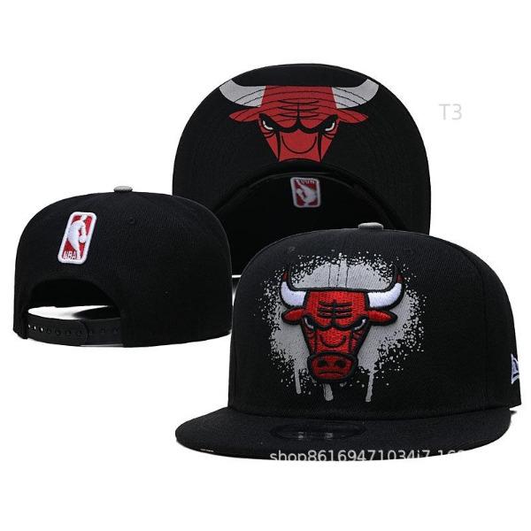 Source Baseball Cap Basketball League Bull Hat Street American Retro Embroidery Flat Edge Bull Head Casual Hat