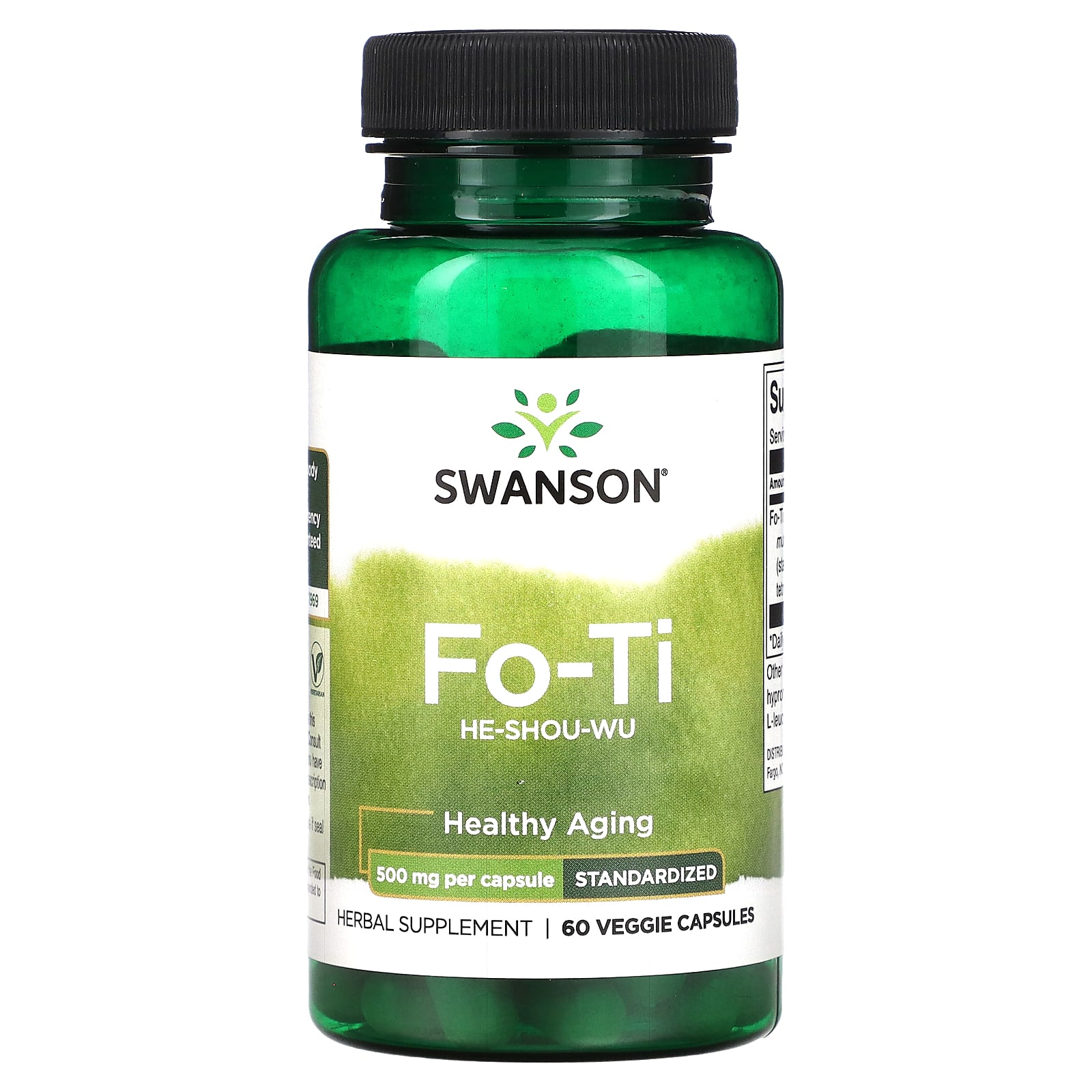 

Fo-Ti, 500Mg, 60 Veggie Capsules