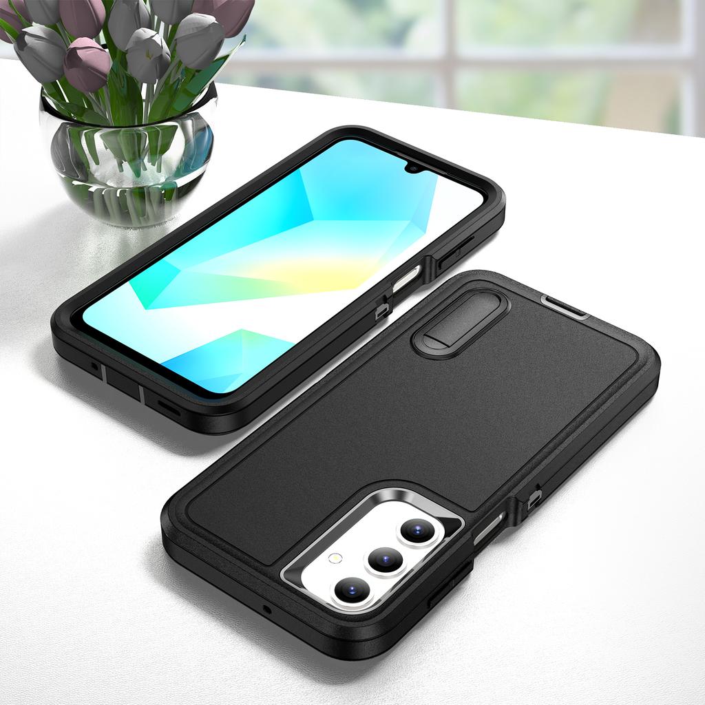 For Samsung A17 5G 4G Fall Protection Hard Armor Case for Samsung Galaxy A17 5g Galaxya17 A 17 Kickstand Phone Cover