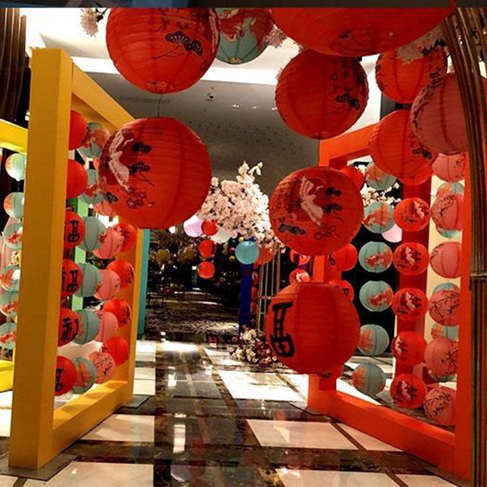 Paper Mid-Autumn Lantern Hanging Paper Lantern Portable   Lantern Festival