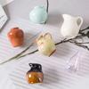 8pcs Cute Ceramic Vase Refrigerator Magnets 3D Fridge Magnets Refrigerator Stickers for Home Kitchen Office Locker Whiteboard