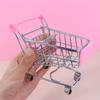Dollhouse Furniture Supermarket Shopping Basket Supermarket Handcart Trolley Dollhouse Accessories
