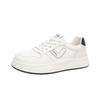 Little White Shoes Women's 2025 Spring and Autumn New Popular Versatile Leather Lightweight Non-slip Flat Bottom Sports Student Board Shoes Women