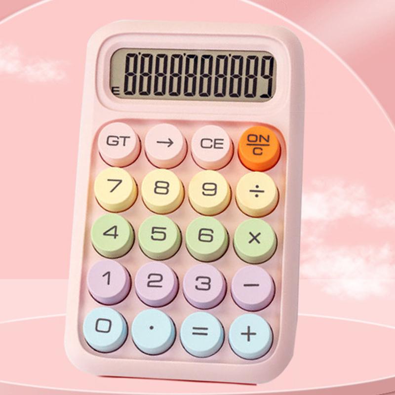 

Механические кнопки Ретро пишущая машинка Калькулятор Канцелярские товары Большой экран Винтажный Градиентный цвет Калькулятор Простой в использовании Портативный