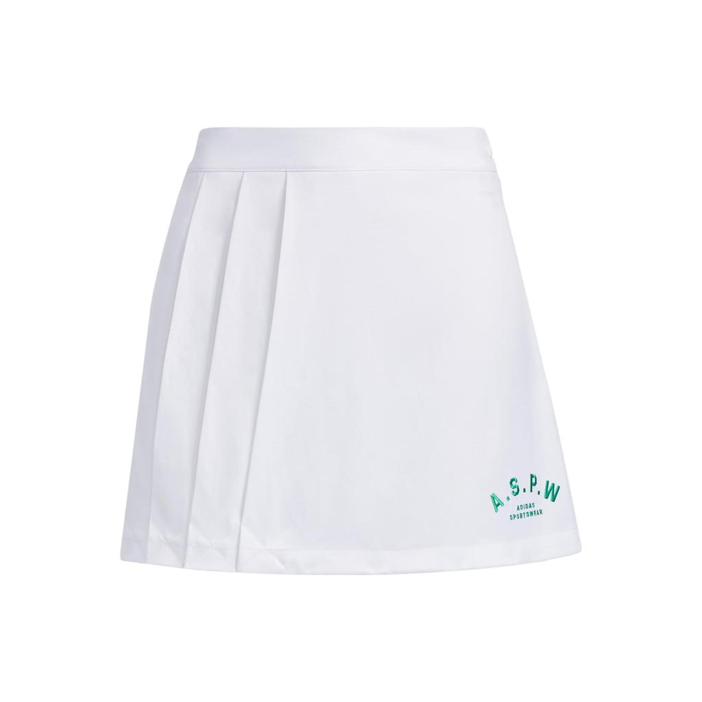 Adidas Verbiage Skort With Elastic Waist And Side Pleats Women Bottoms Light-Pink Blue IP3945