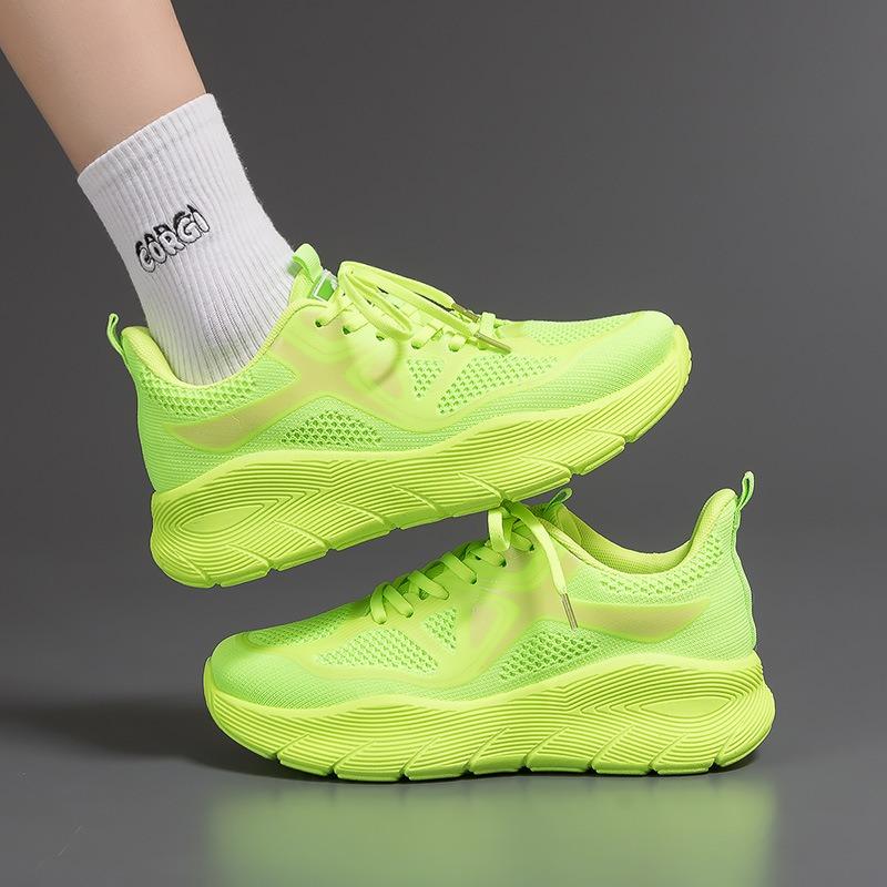 Mesh Athletic Sneakers Lightweight Breathable Thick Sole Running Shoes for Sports and Daily Wear