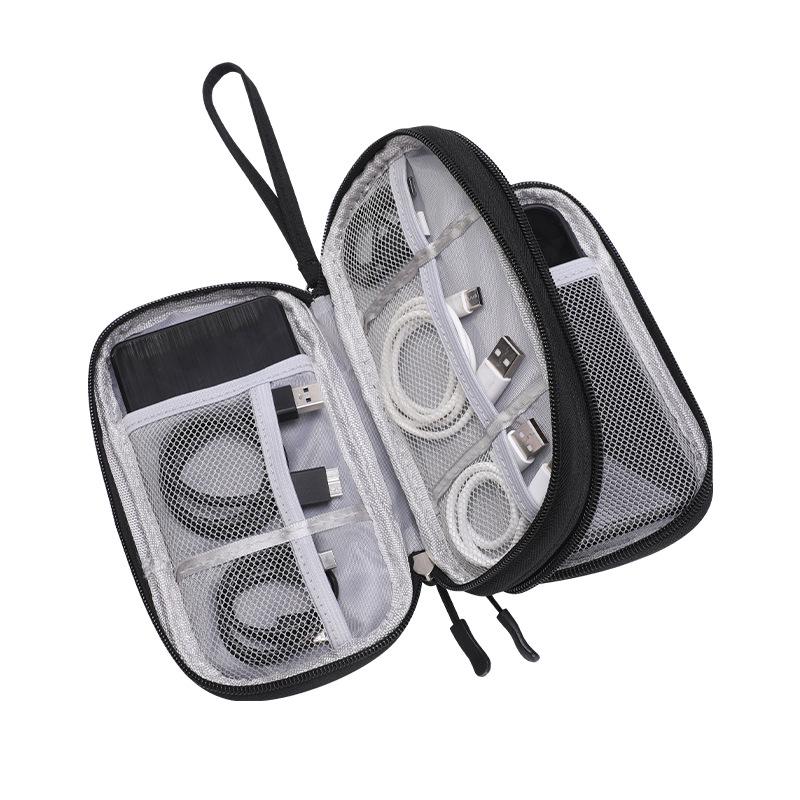 Spot Data Cable Storage Bag: Multi-Function Organizer for Cables, Earphones, Chargers, Phones, and Hard Drives