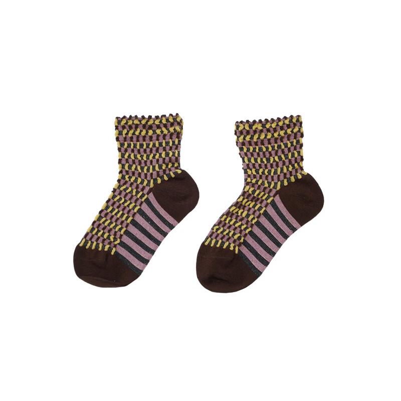 LELE JOVE Kids Plaid Socks S