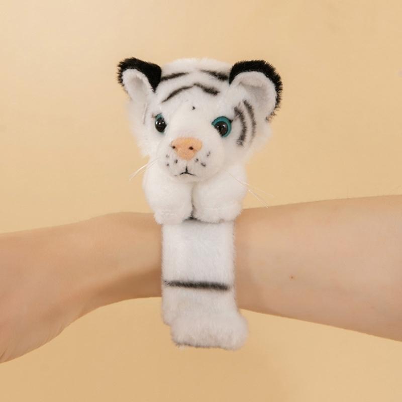 Stuffed Animal Slap Bracelet Plush Wristband Snap Wrist Band Creative Fashionable Bracelet Jewelry for Kids Party Gift