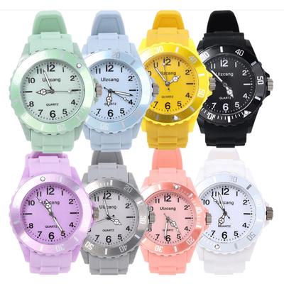 Trendy Unisex Woman Watch Sports New Waterproof Candy Multi-color Student Quartz Watchs Silicone WristWatches Couple