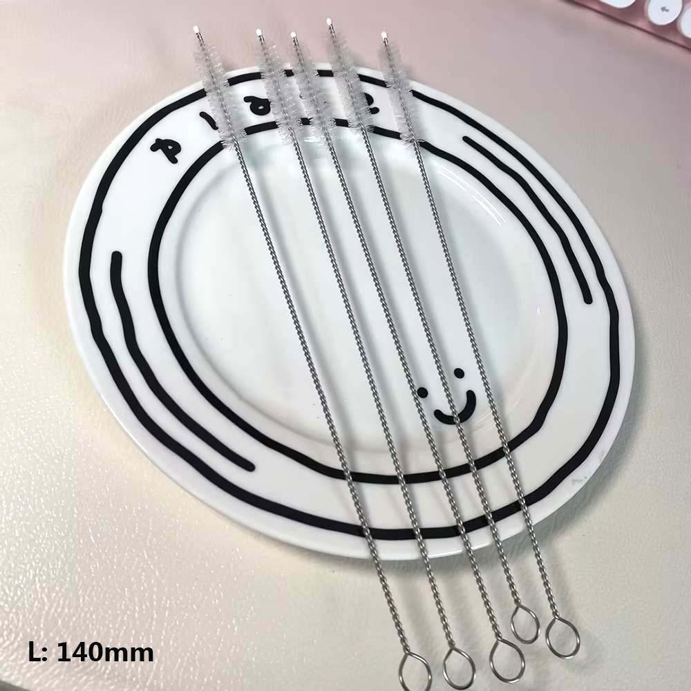 5 Stück Wiederverwendbare Strohhalme Geeignet für Starbucks Becher Glasbecher Universeller Strohhalm 7 mm Durchmesser Kunststoff Trinkbecher Zubehör