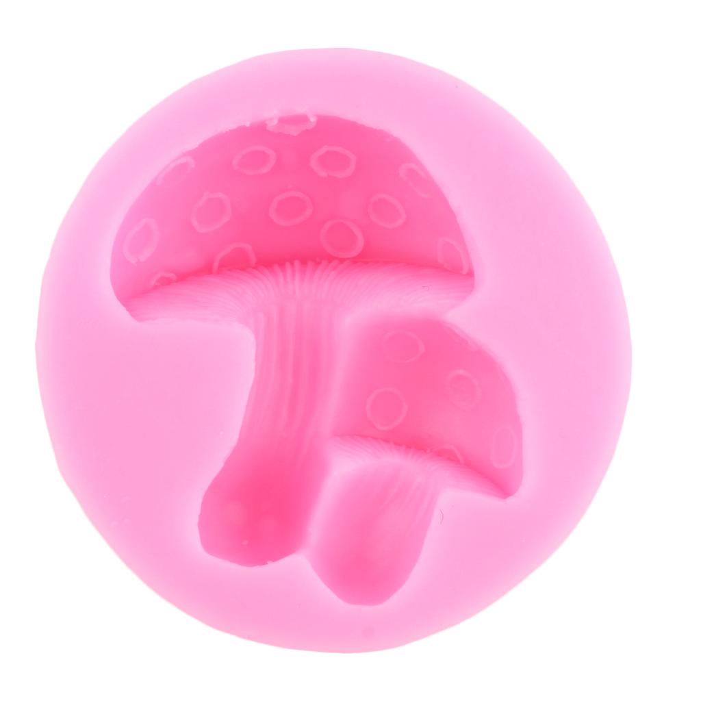 Soppsjokoladeform Soppsilikonformer Kakepyntverktøy Cupcake Topper Godteri Sjokoladegummipastaformer
