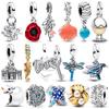 Charms Originale Heart And Key Two Piece Set Pendant Beads Fits Bracelet Necklace Women Charm Copper Luxury Diy Jewelry