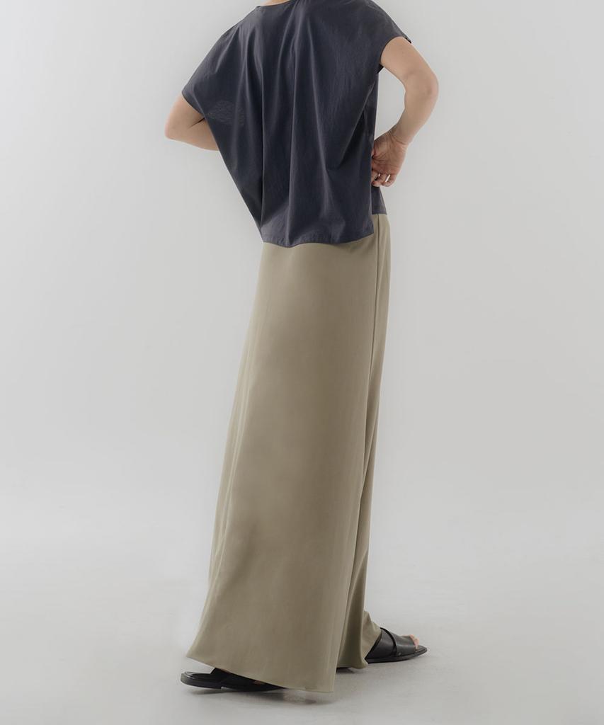 Hasuo Modal Long Skirt_Khaki