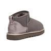 UGG Classic Ultra Mini Shine Sheepskin Warm Durable Comfortable Ankle Snow Boots Women boots Charcoal 1123634-CHRC