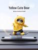 2025 Cross-Border Car Dashboard Bear Skateboard Ornament - Moving Cartoon Little Bear Decor