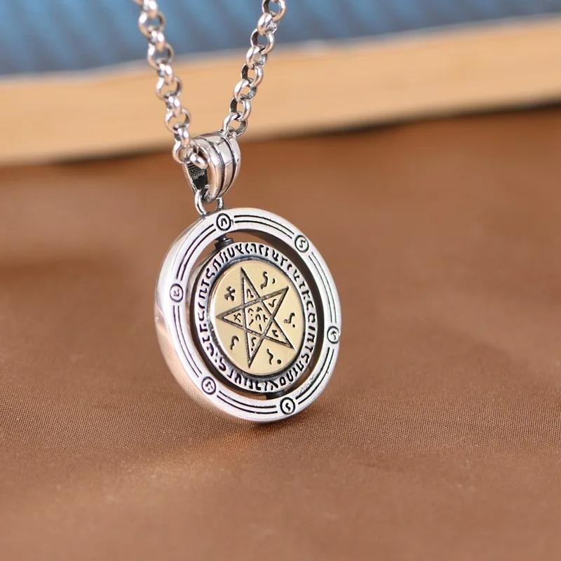 Eye God Triangle Necklace Pendant Amulet Talisman Ancient Egypt Egyptian Protect Magic Evil Demon Ghost Jewelry Gift Hip Hop Rock Goth Gothic