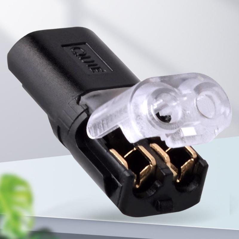 10Pcs 2 Pin 2 Way Wire Terminals No Wire Stripping Required Quick Wire Connectors Led Light Strips Connectors Enduring