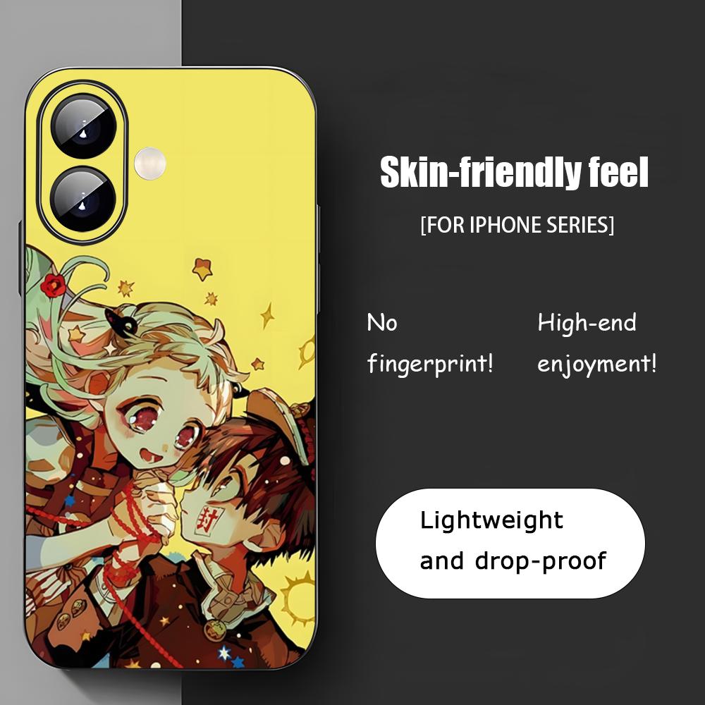 Toilet Bound Hanako Kun Anime Phone Case For iPhone 17 16 15 14 13 12 11 X XR XS 8 Plus Mini Pro Max Soft Black Shockproof Cover