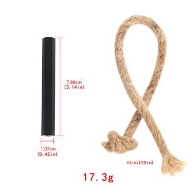 1 Stück Outdoor Feuerstarter Anzündseil Hanfseil für Holzöfen Kamine, für Feuer Camping Wandern Rucksackreisen