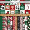 12 Sheets Christmas Baking Spirits Retro Collage Paper: European & American Journaling Background