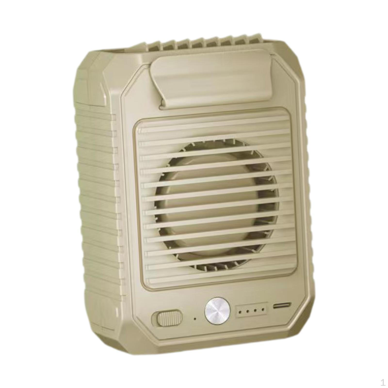 

Portable Waist Fan Air Circulators Convenient Quiet Versatile Cooling Desk for Home хакі