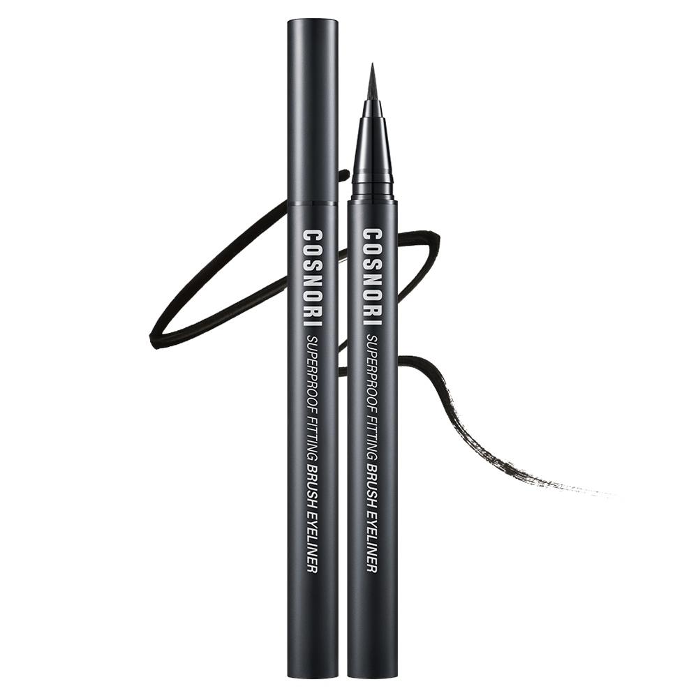 COSNORI Superproof Fitting Brush Eyeliner, Black