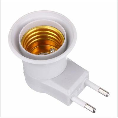 1PC Practical E27 LED Light Socket To EU Plug Holder Adapter Converter ON/OFF