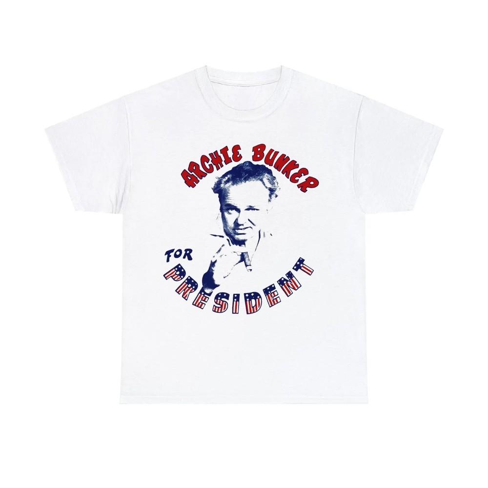 

Archie Bunker For President Shirt Vintage 70s All In The Family TV Show T-sh... Unisex T-Shirt S