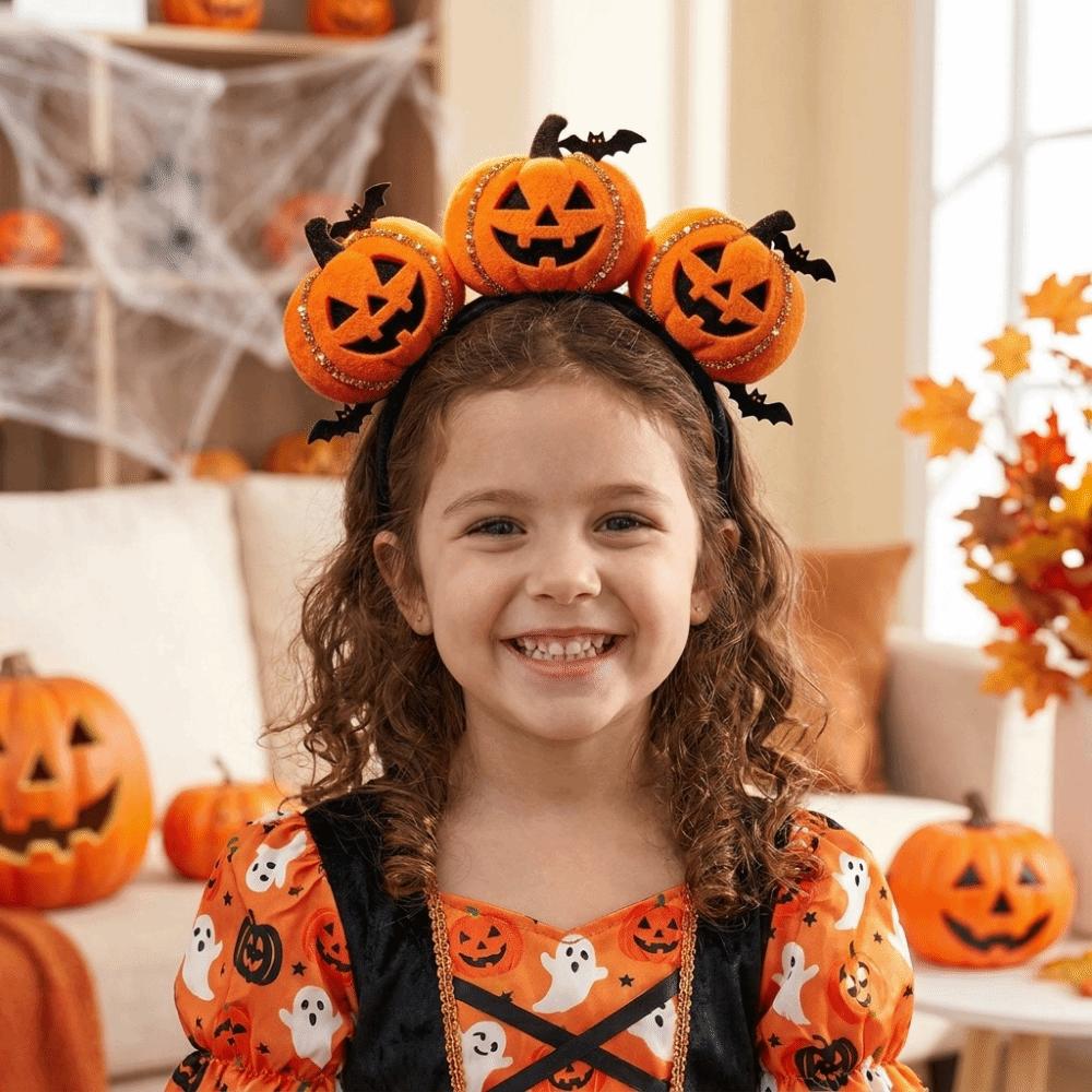 Dressing Up Props Halloween Headwear Creative Cartoon Hair Hoop Pumpkin Headband Costume Party