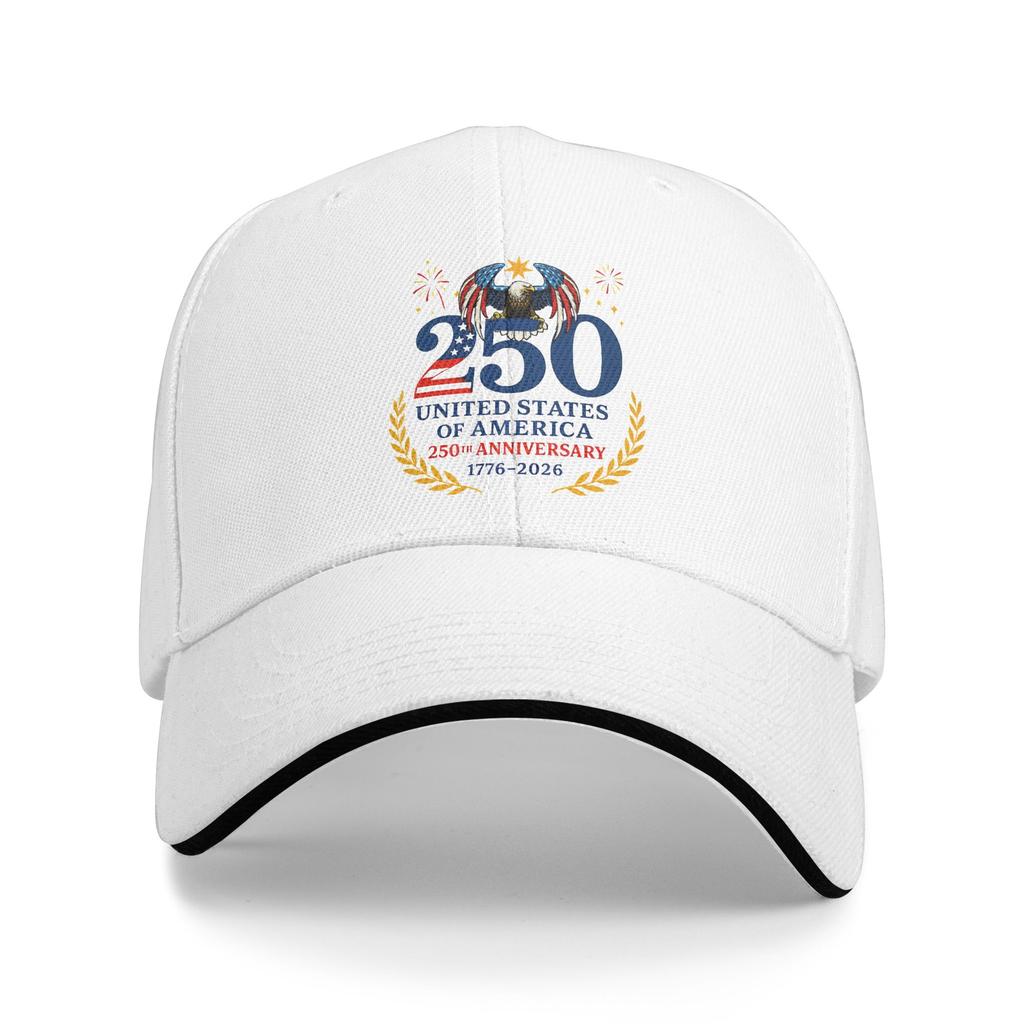 New Design Baseball Cap Eagle Flag 250 Years 17762026 250Th Happy Birthday Accessories For Unisex Golf Cap Casual Adjustable
