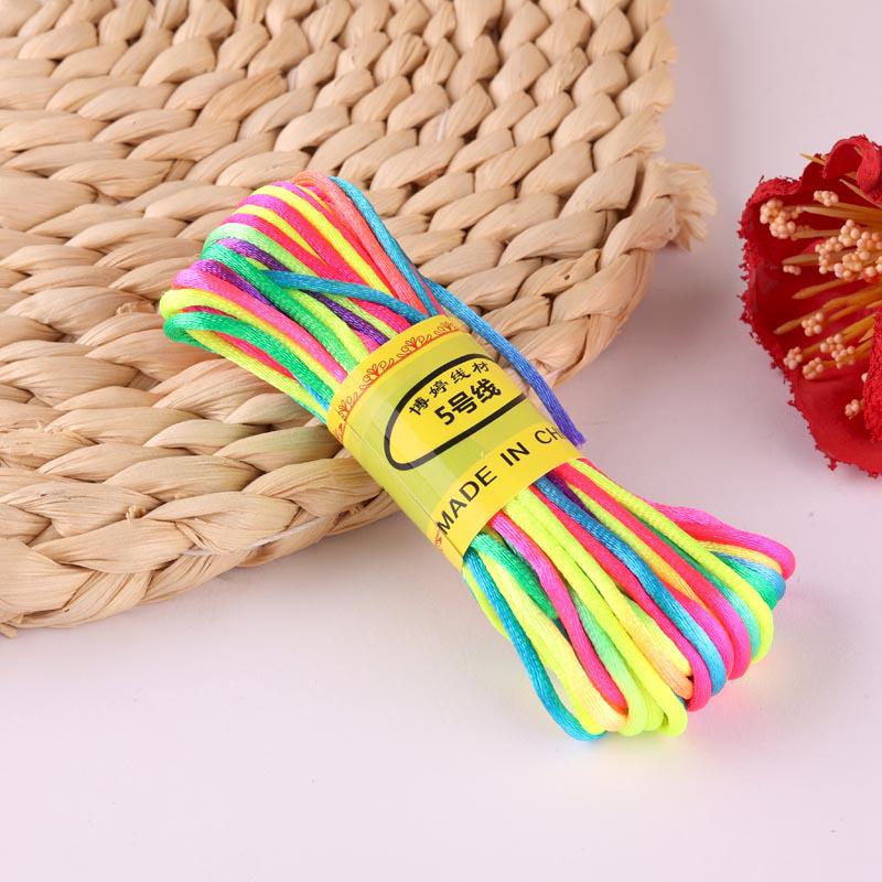 Bunte chinesische Knoten-Kordel für DIY Armband- & Halsketten-Schmuckherstellung