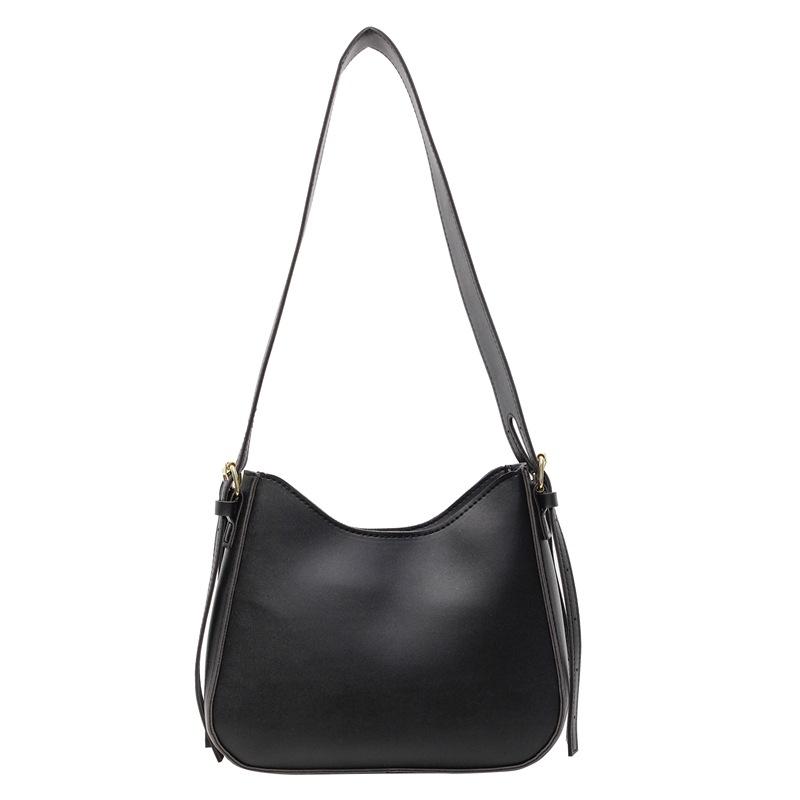 

Весенне-летняя новая вместительная ретро сумка-тоут через плечо, кроссбоди, подмышку, модная универсальная женская сумка чёрный