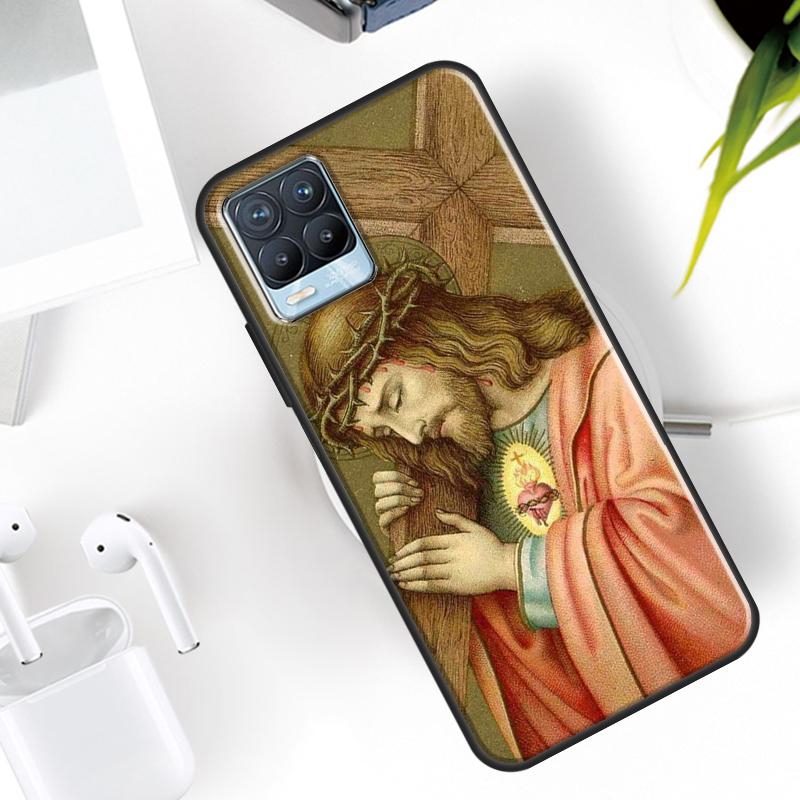 Jesus Cross Case For Realme 15 11 Pro Plus 12 13 14  C71 C75 C55 C51 C53 C25 C63 C61 C65 C67 GT6 GT7 Pro