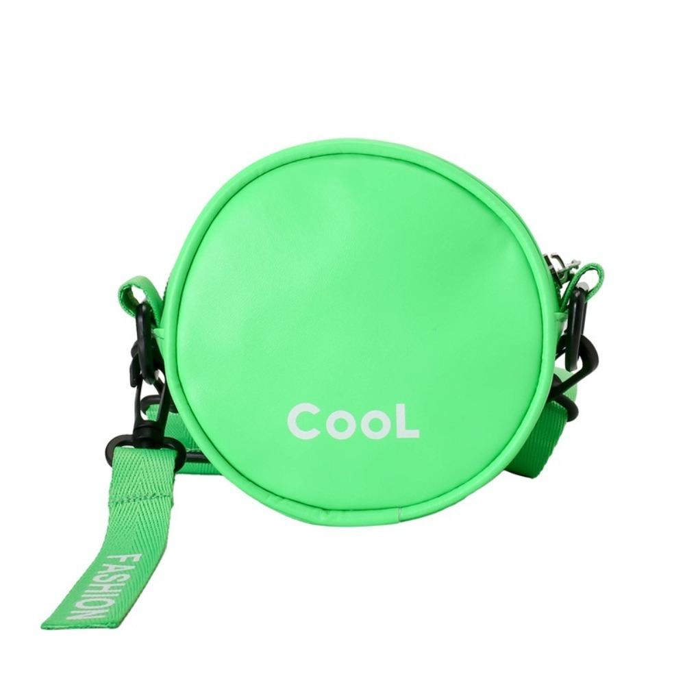 

Дитяча сумка через плече з PU шкіри. Кругла дитяча сумка. Сумки. Дитячі сумки через плече зелений