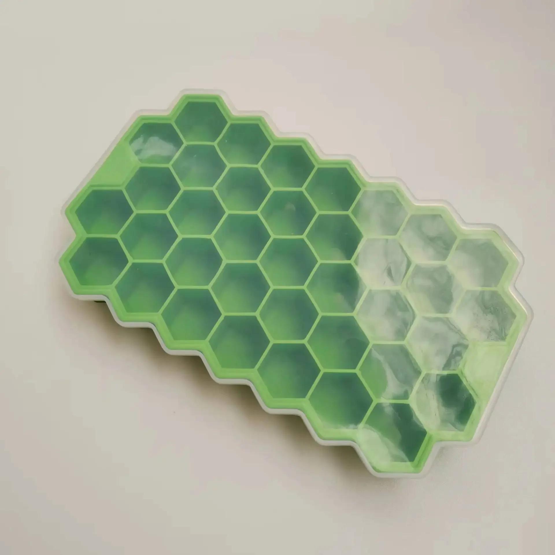 

15 сеток силиконовый льдогенератор квадратной формы с легким съемом формы для кубиков льда кухонный бар паб вино ледогенератор инструменты формы зелёный