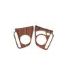 For Honda CR-V CRV 2017-2022 Peach Wood Grain 2X Steering Wheel Decor Cover Trim