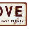 15 x 30cm Shabby Chic Metal Wall Sign Plaque Art Poster Restaurant Tavern Cafe Bar Pub Tin