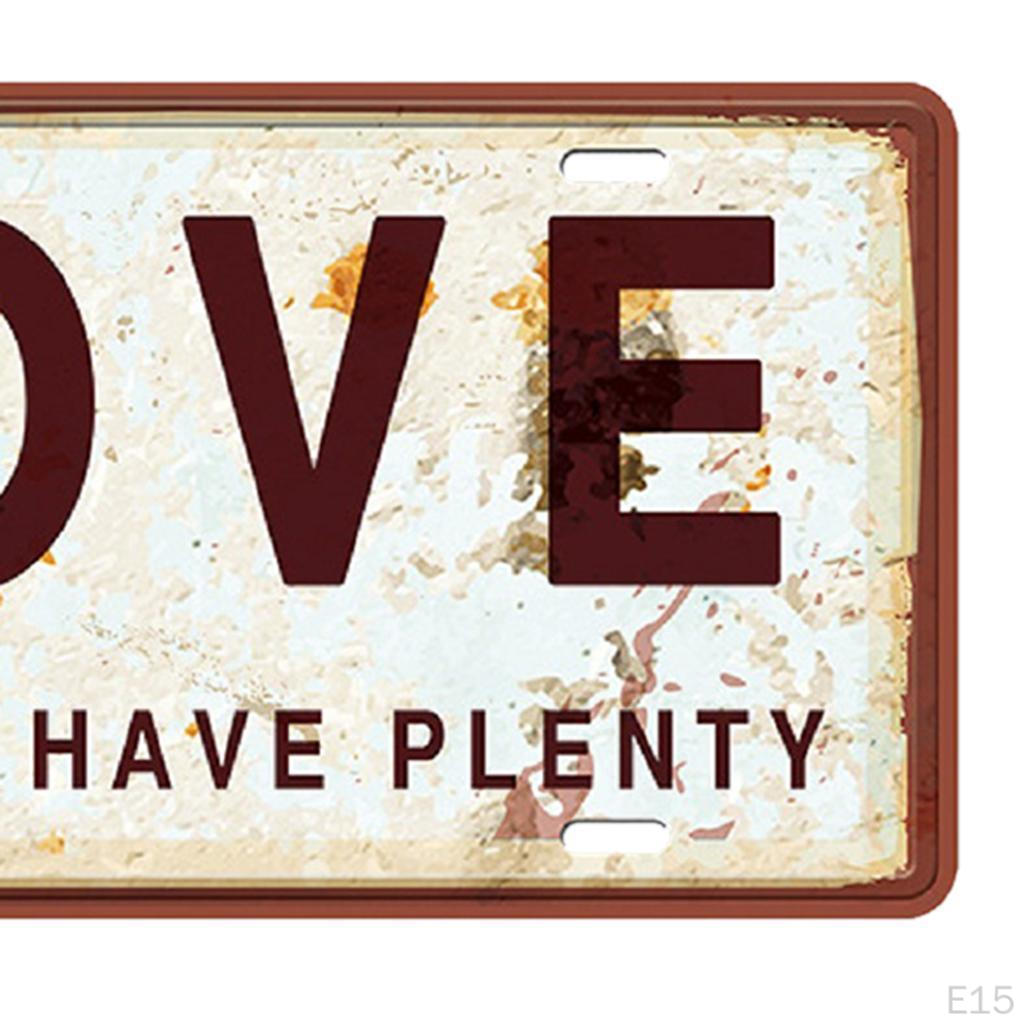 15 x 30cm Shabby Chic Metal Wall Sign Plaque Art Poster Restaurant Tavern Cafe Bar Pub Tin