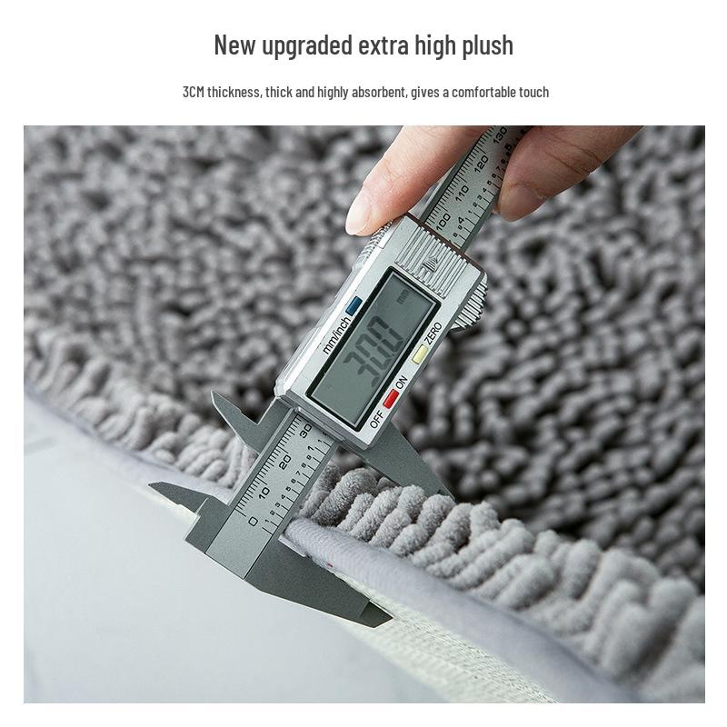 Σενίλ Αντιολισθητικό Απορροφητικό Πατάκι Μπάνιου - Χρήση για Πόρτα, Τουαλέτα ή Κρεβάτι