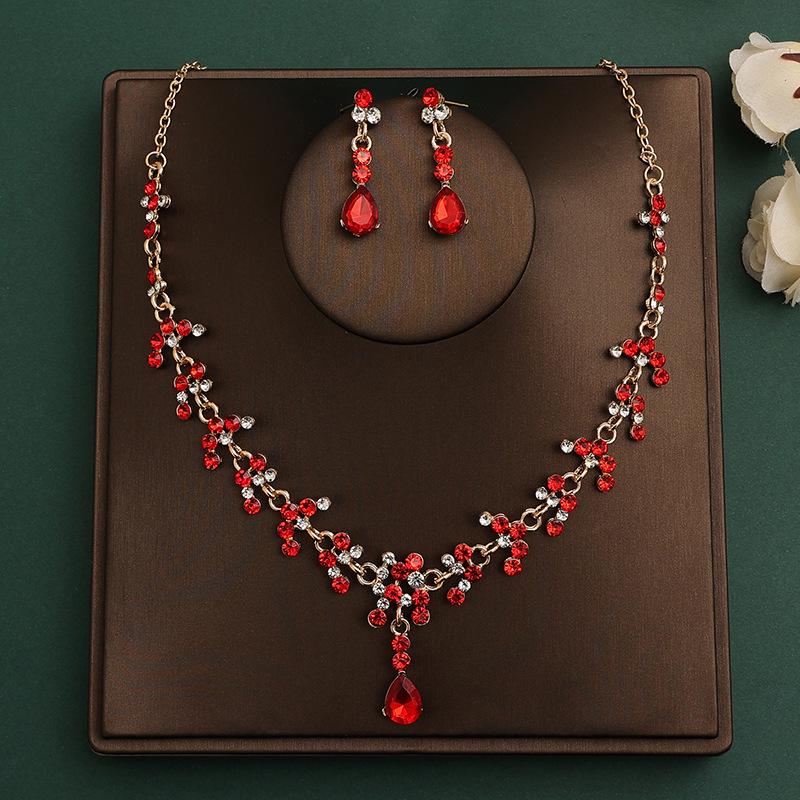 Korean Style Bridal Jewelry Set - Crown, Headband, Earrings, Necklace, & Hair Accessories for Wedding Dresses.