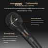 Full Metal Handheld Wired Microphone for Live Stage, Outdoor Singing, and Home Audio.