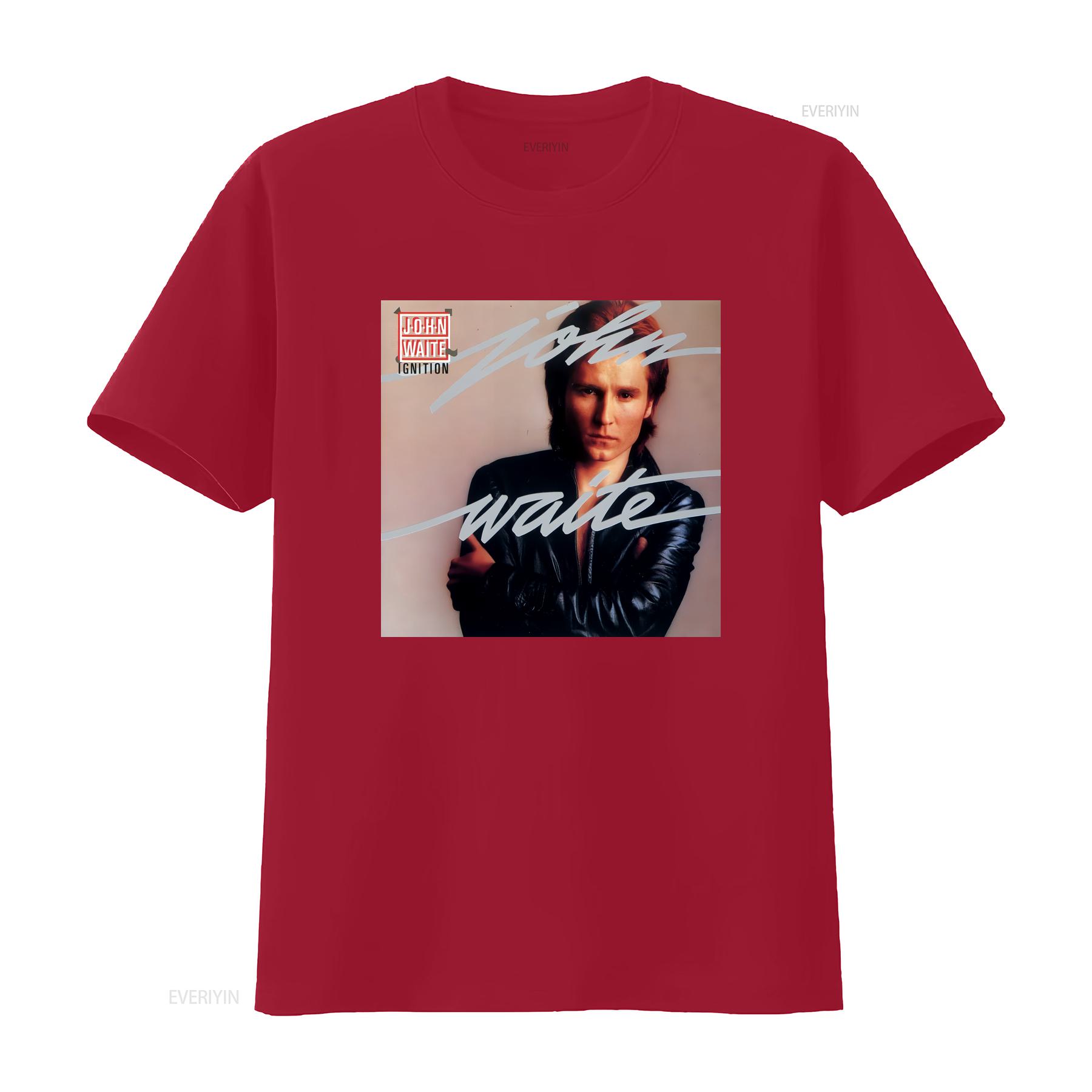 

John Waite Album Cover T Shirt Black Size S 5XL COTTON HE97 vintage Washed designer clothes Breathable Comfortable streetwear S