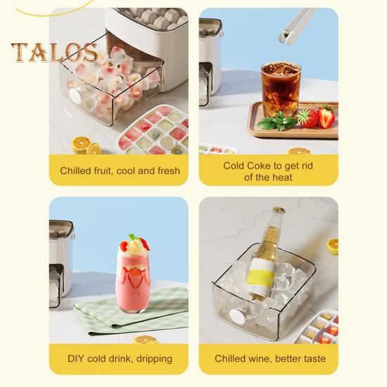 Isbitbrett med lokk for vann Frukt Cocktailer Kreativ isbitform Enkel å rengjøre Isboks for whiskykaffe